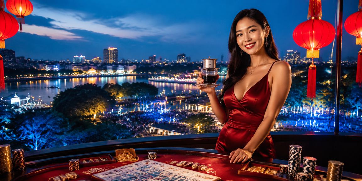 Người chơi bài tại quán cà phê Hà Nội nghiên cứu chiến thuật và ưu đãi casino trực tuyến