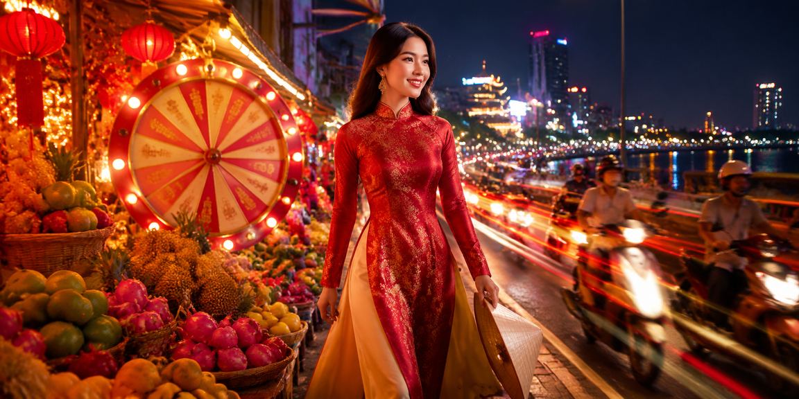 Người dân tại chợ đêm Mekong vui chơi và theo dõi sự kiện thể thao trong không khí lễ hội