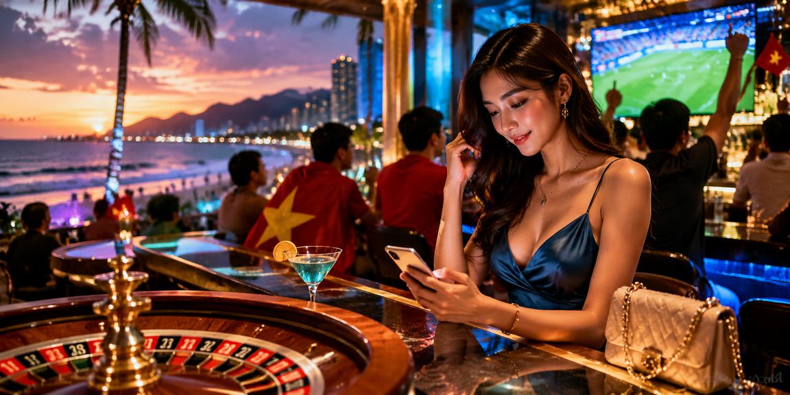 Một người chơi đang tận hưởng các khuyến mãi casino trực tuyến tại Việt Nam trên thiết bị di động